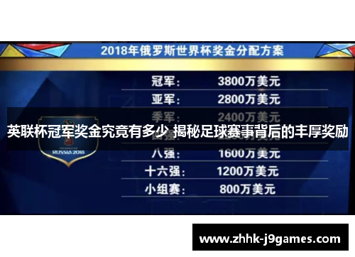 英联杯冠军奖金究竟有多少 揭秘足球赛事背后的丰厚奖励